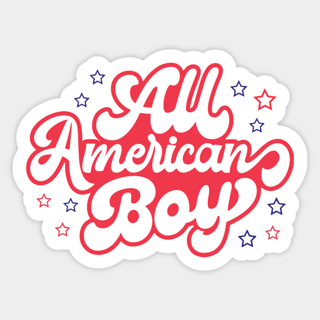 All American Boy, 4th Of July Sticker by Darksavage